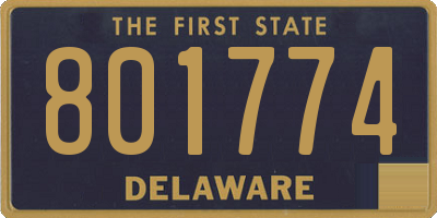 DE license plate 801774