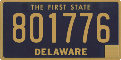 DE license plate 801776