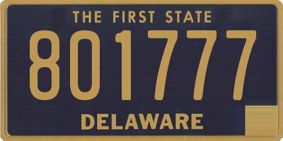 DE license plate 801777