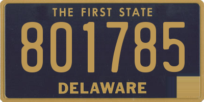 DE license plate 801785
