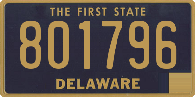 DE license plate 801796