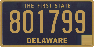 DE license plate 801799