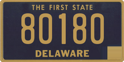 DE license plate 80180