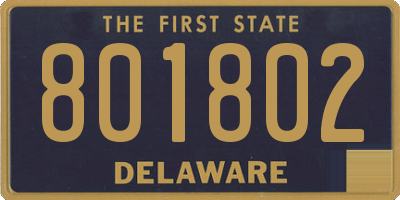 DE license plate 801802