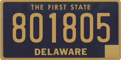 DE license plate 801805