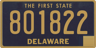 DE license plate 801822