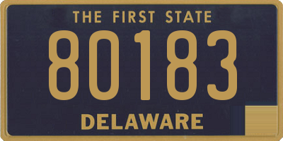 DE license plate 80183