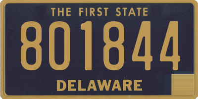 DE license plate 801844