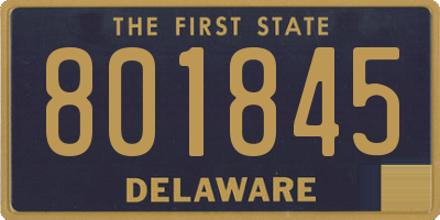 DE license plate 801845