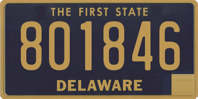 DE license plate 801846