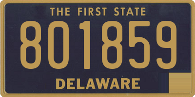 DE license plate 801859