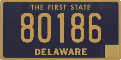 DE license plate 80186