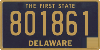 DE license plate 801861