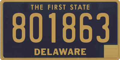 DE license plate 801863