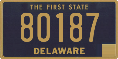 DE license plate 80187