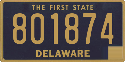 DE license plate 801874