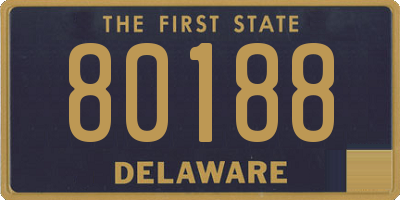 DE license plate 80188
