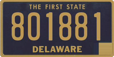DE license plate 801881