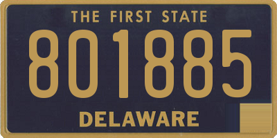 DE license plate 801885
