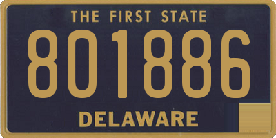 DE license plate 801886