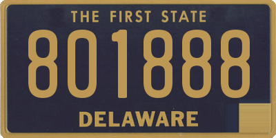 DE license plate 801888