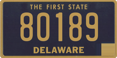 DE license plate 80189