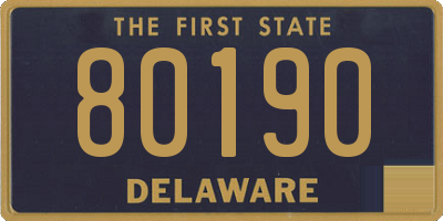 DE license plate 80190