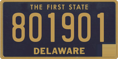 DE license plate 801901