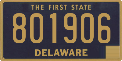 DE license plate 801906
