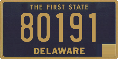 DE license plate 80191