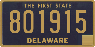 DE license plate 801915