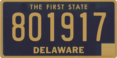 DE license plate 801917
