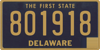 DE license plate 801918