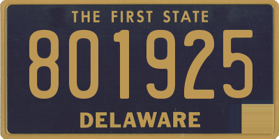 DE license plate 801925