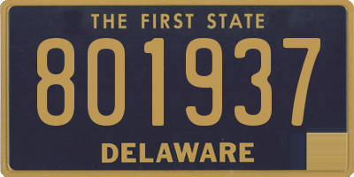 DE license plate 801937