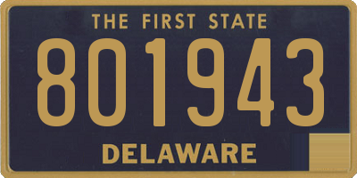 DE license plate 801943
