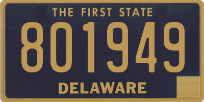 DE license plate 801949