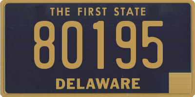 DE license plate 80195