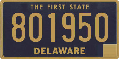 DE license plate 801950