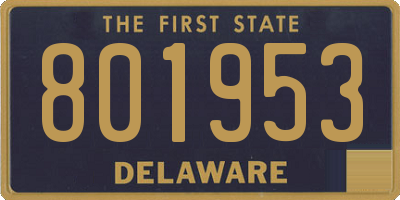 DE license plate 801953