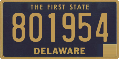 DE license plate 801954