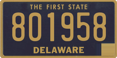 DE license plate 801958