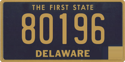 DE license plate 80196