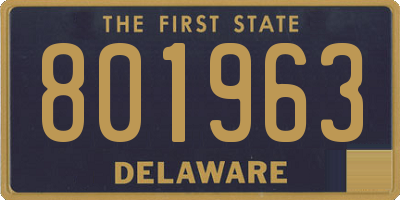 DE license plate 801963