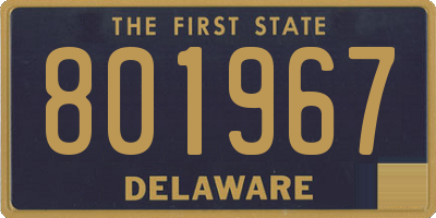 DE license plate 801967