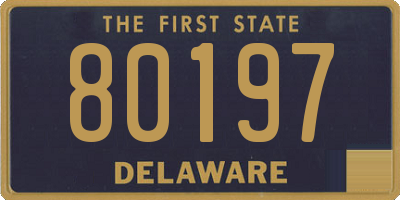 DE license plate 80197