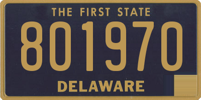 DE license plate 801970