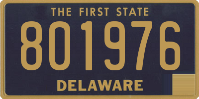 DE license plate 801976