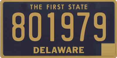 DE license plate 801979