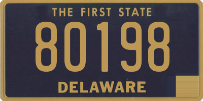 DE license plate 80198